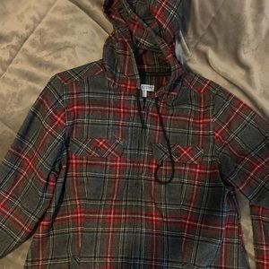 Pendleton wool flannel with zipper and hood